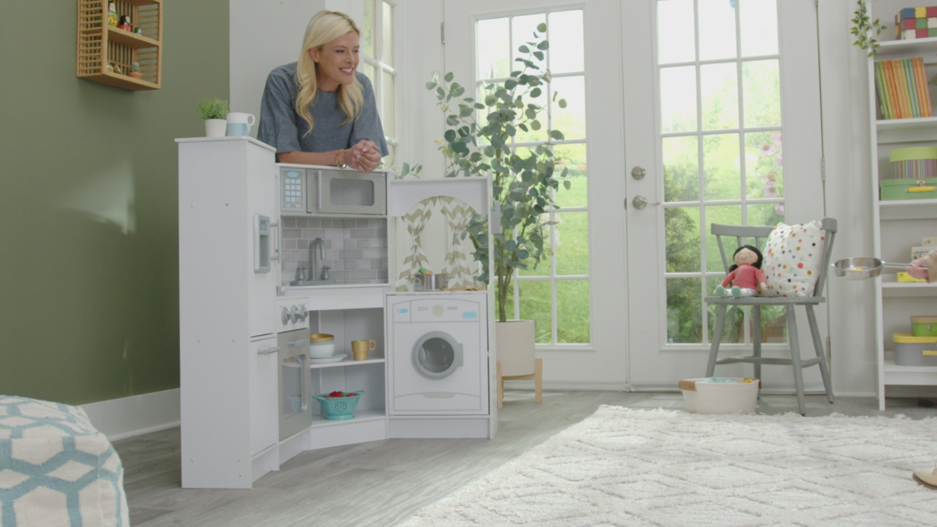 Cuisine d'angle Ultimate avec lumières et sons - Blanc