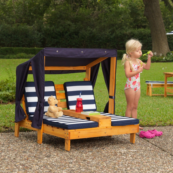 Wooden Kidkraft Lounger With Umbrella Kidkraft Outdoor Chaise