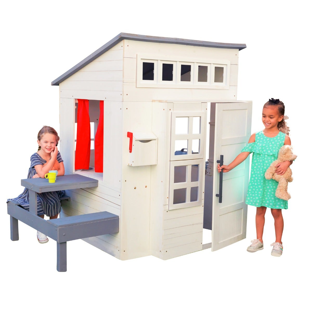 Modern Outdoor Playhouse White KidKraft Canada