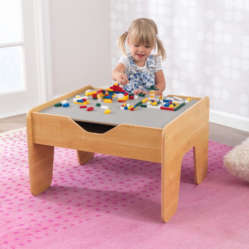 Activity Table with Board - Gray & Natural | KidKraft Canada