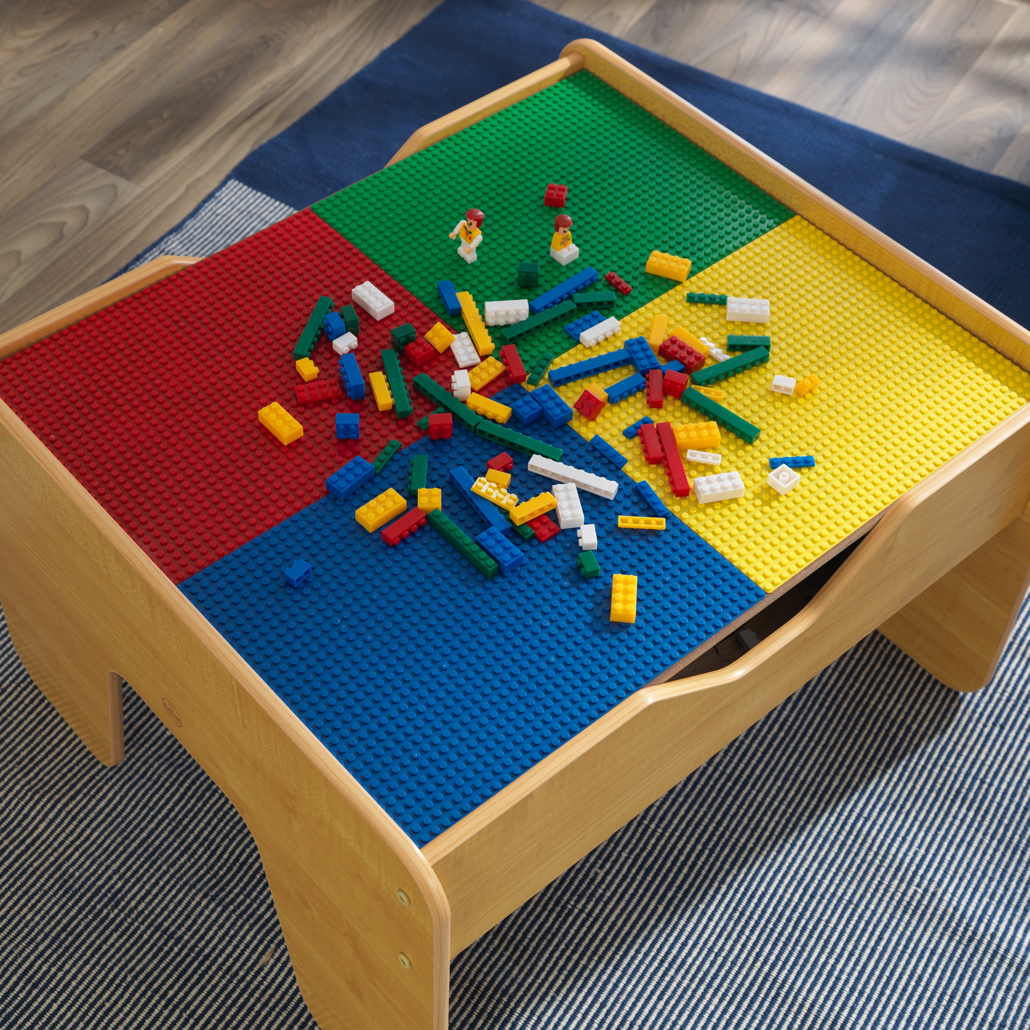 2-in-1 Activity Table with Board - Natural