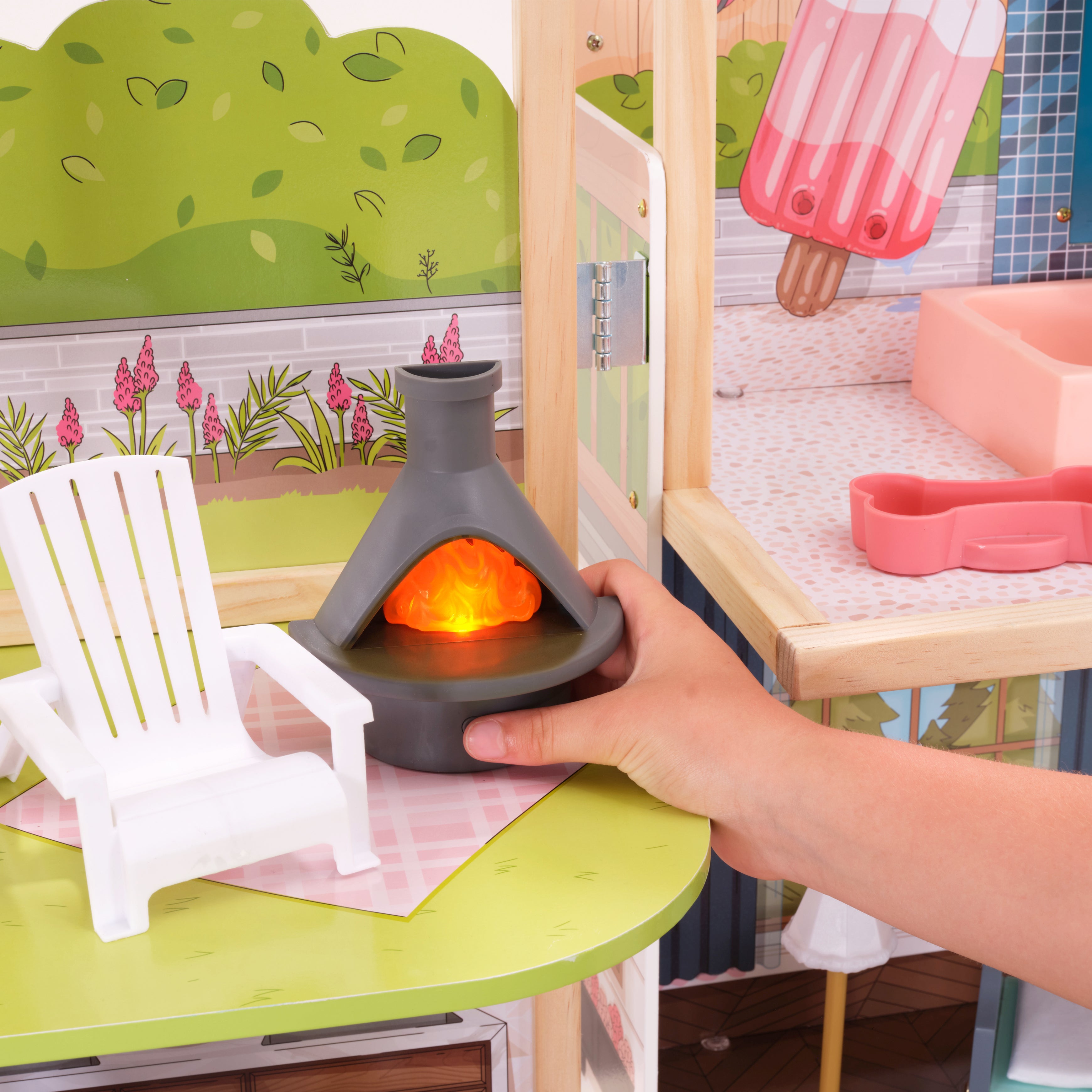 Secret Reveal Wooden Mansion Dollhouse