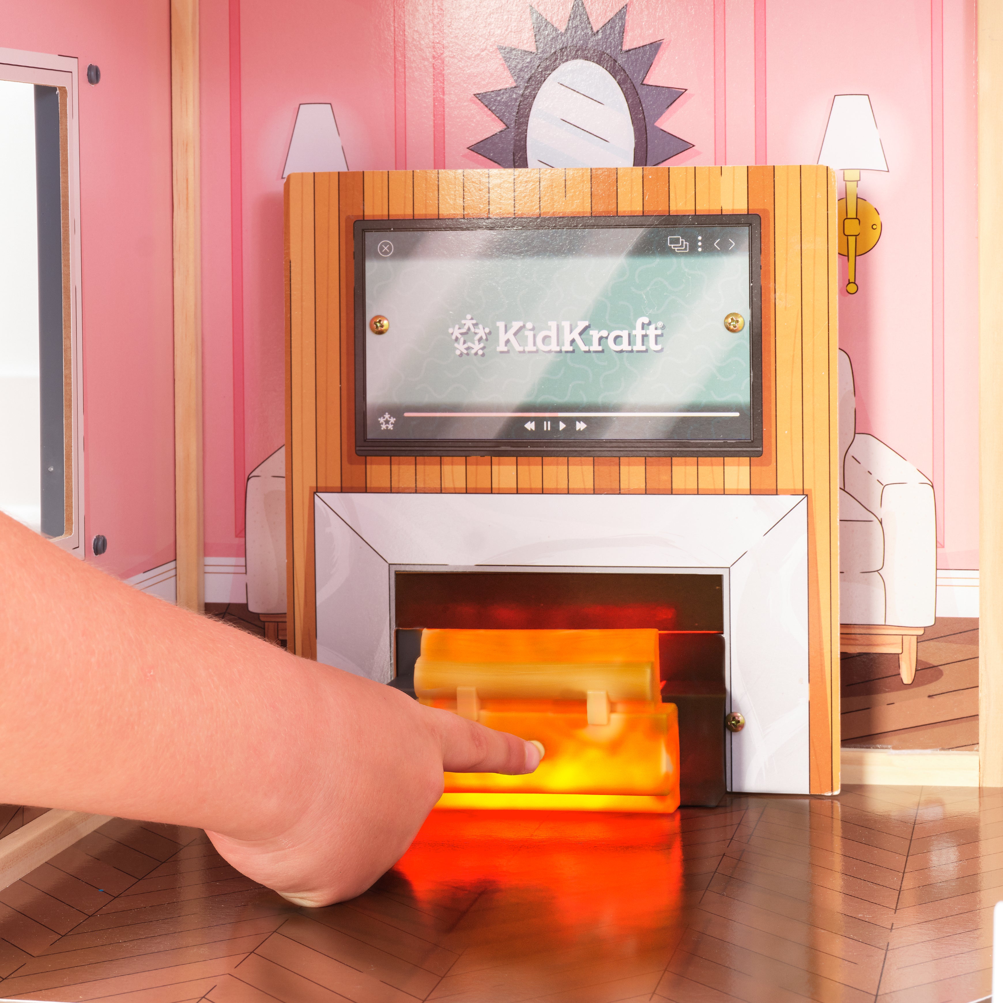 Secret Reveal Wooden Mansion Dollhouse