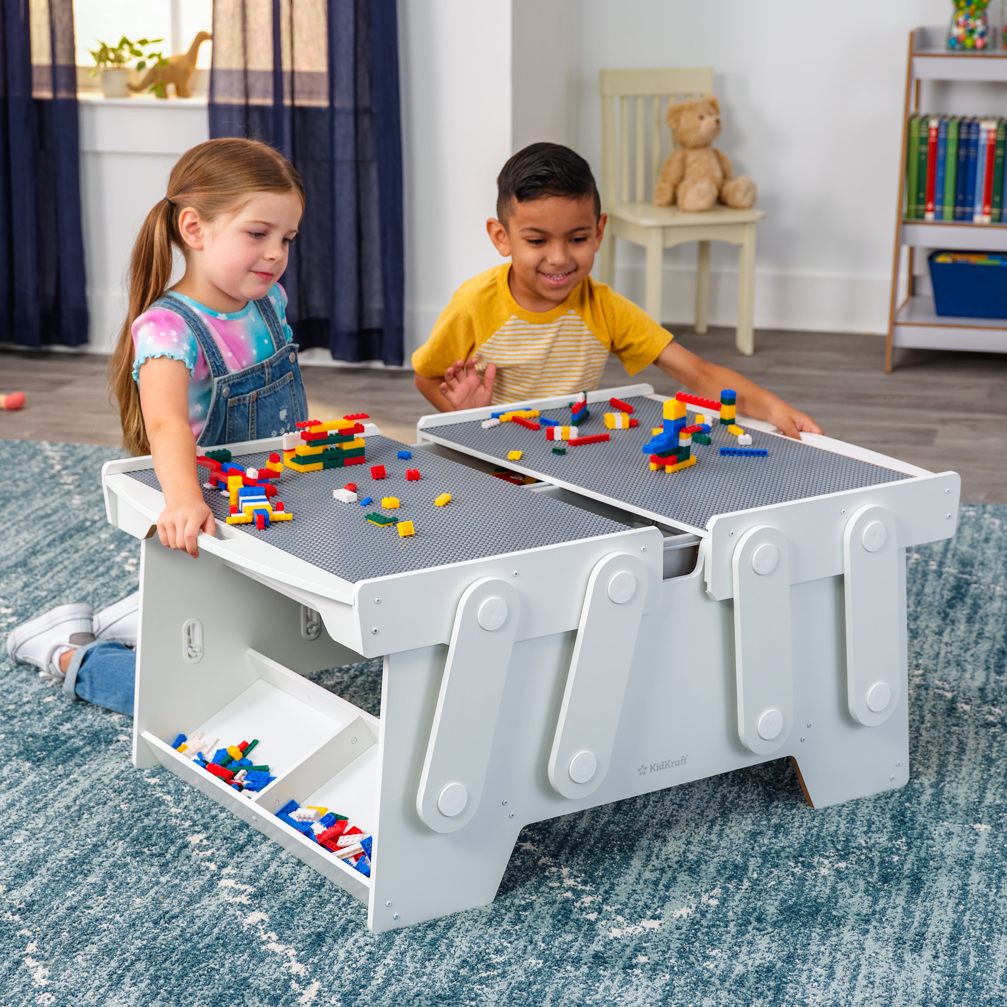 Building Bricks Play N Store Mega Table