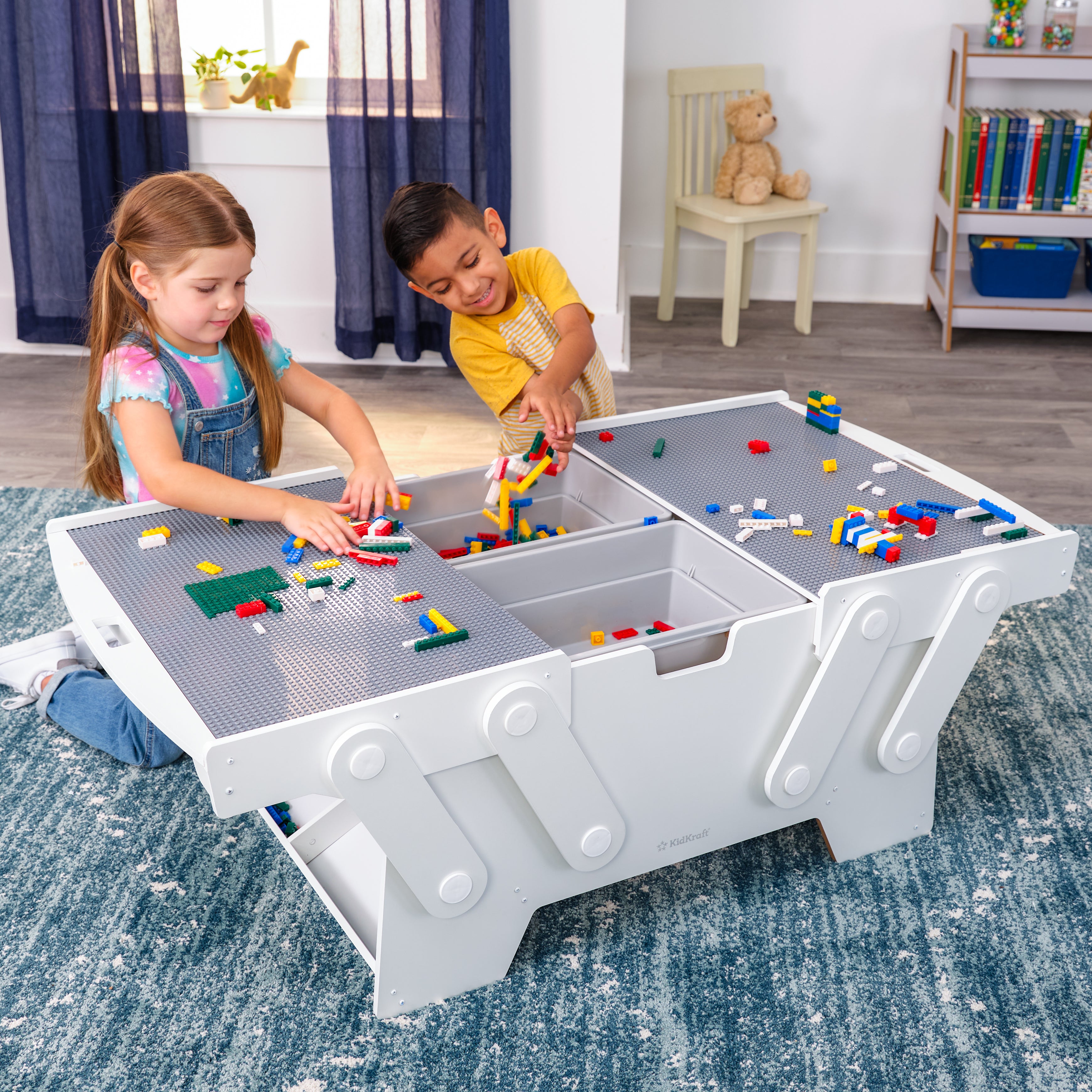 Building Bricks Play N Store Mega Table