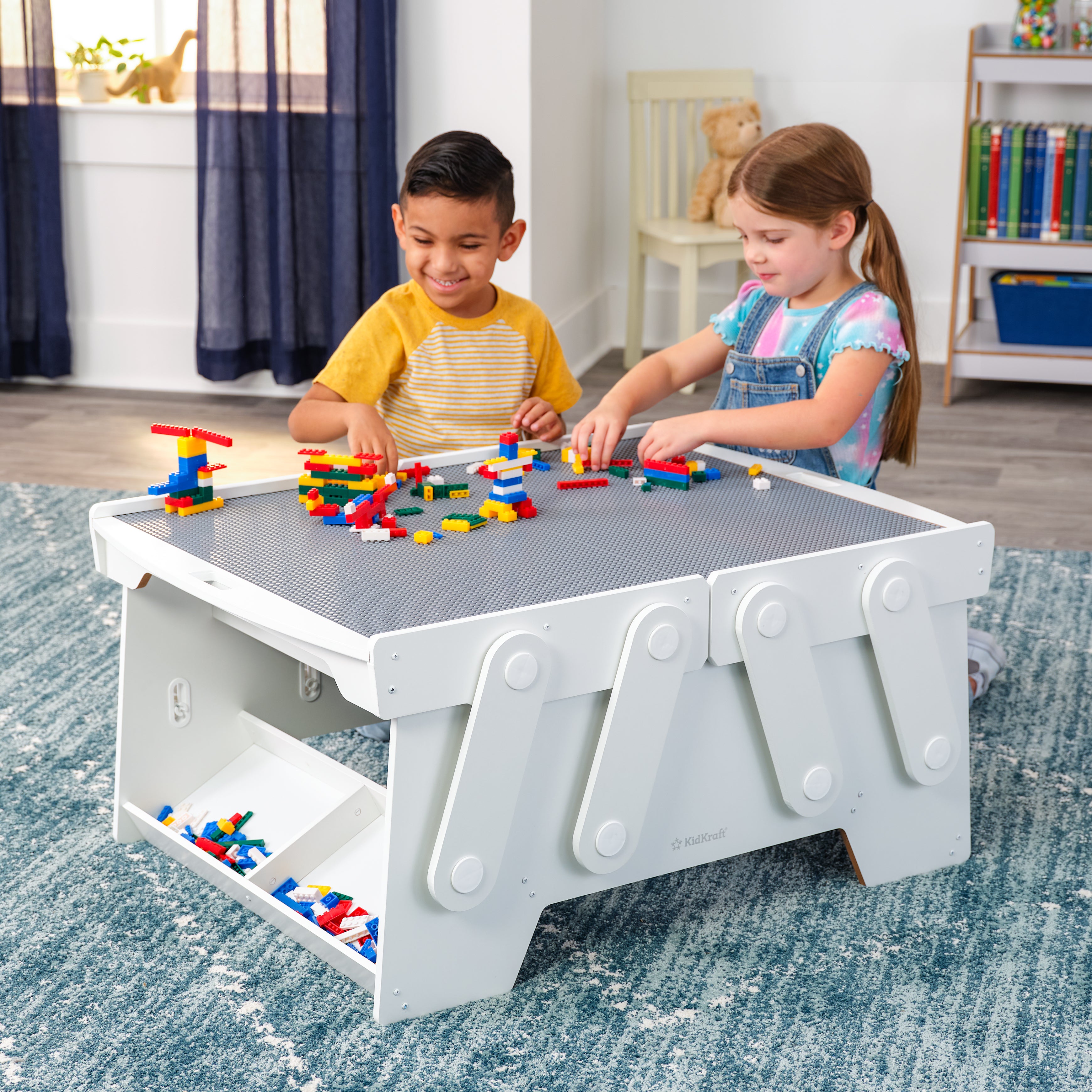 Building Bricks Play N Store Mega Table
