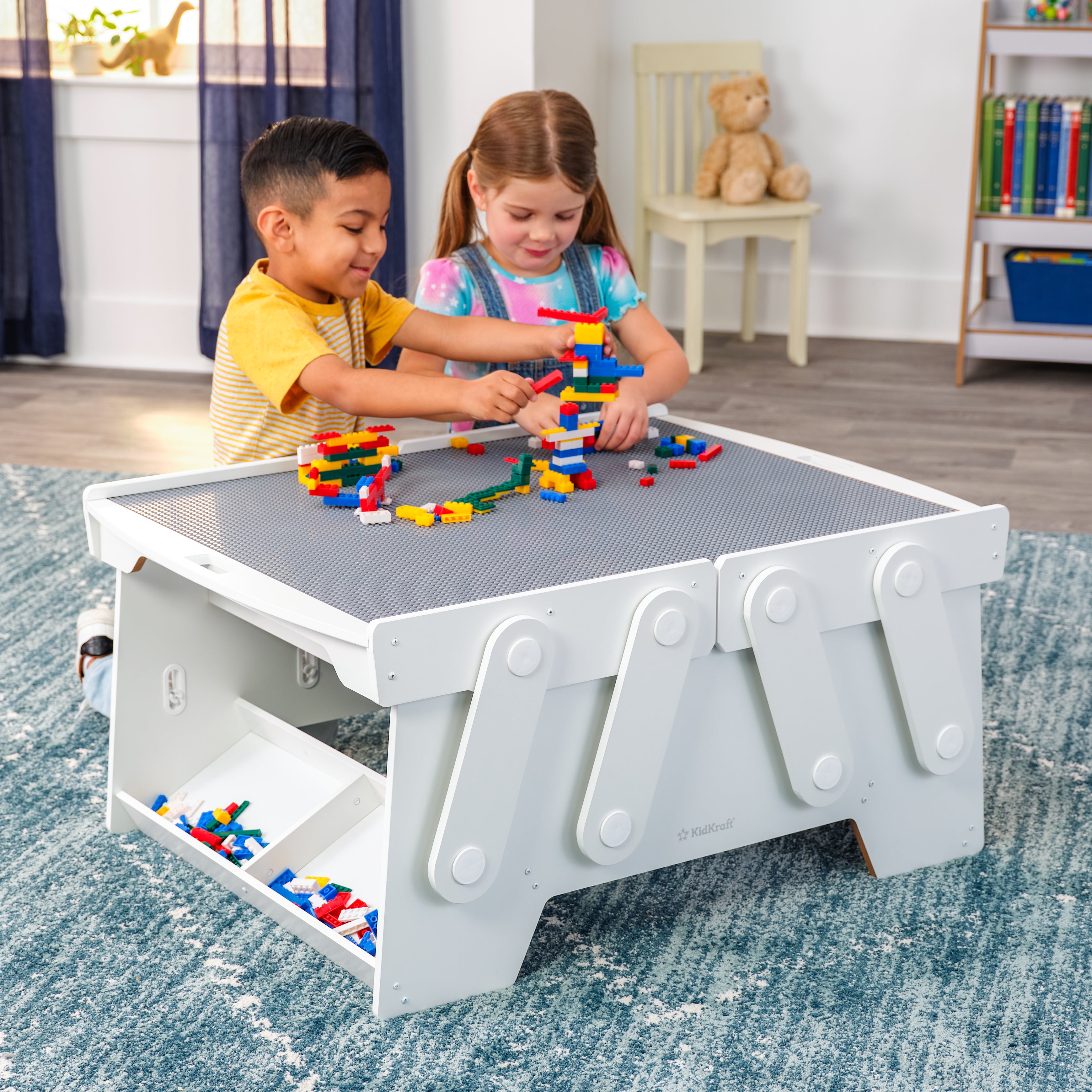 Building Bricks Play N Store Mega Table