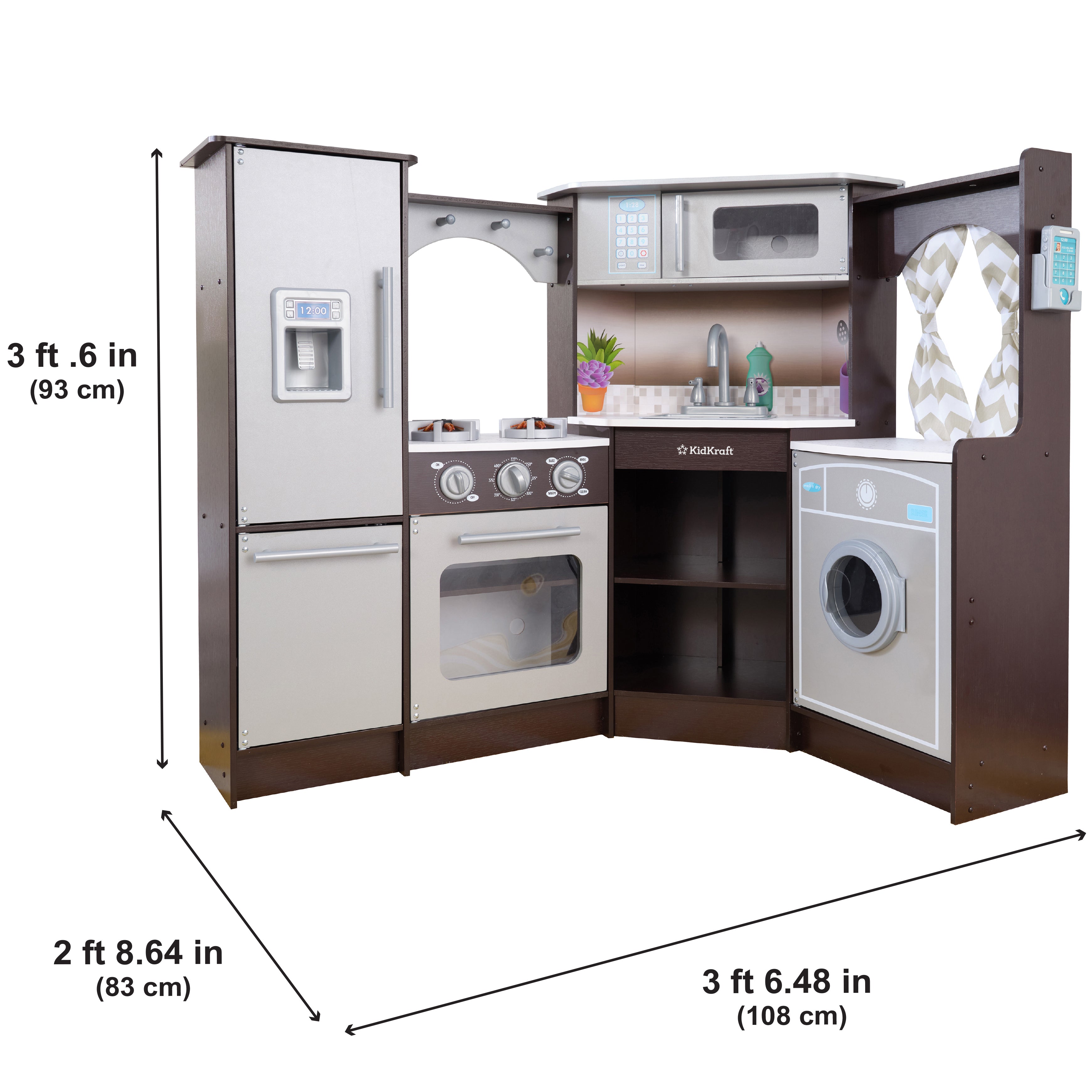 Ultimate Corner Play Kitchen - Espresso