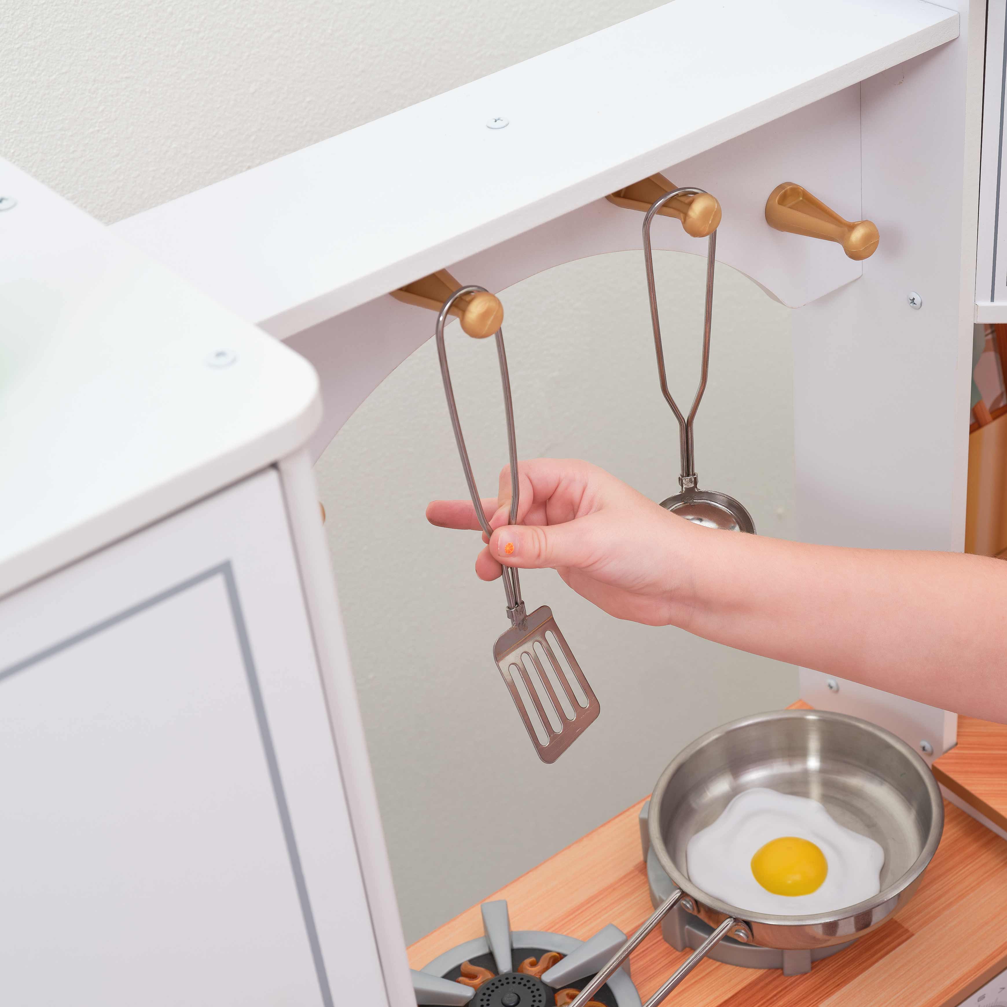 Ultimate Corner Wooden Play Kitchen with Lights & Sounds