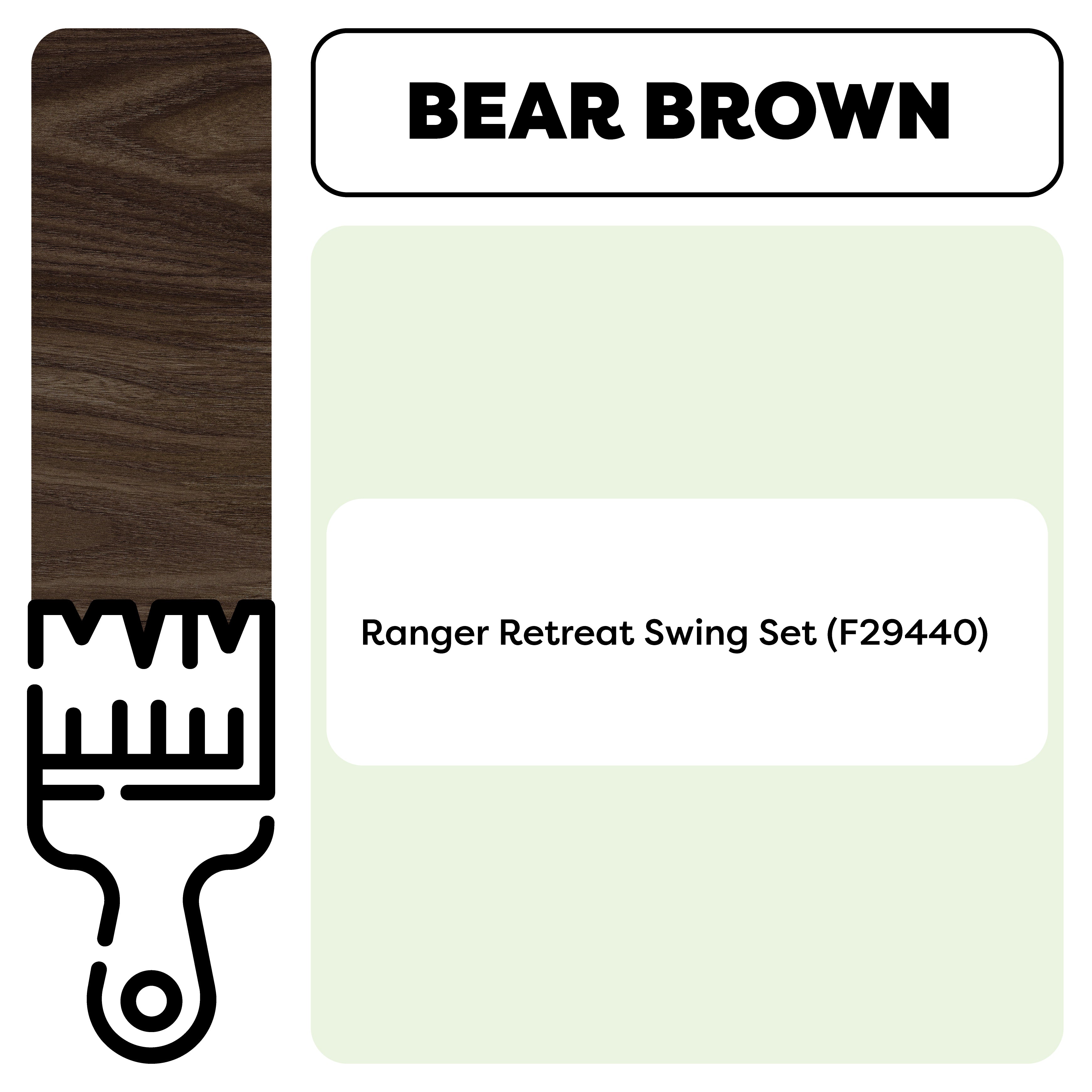 Swing Set/Playhouse Stain/Sealant – Bear Brown (1 Gallon)