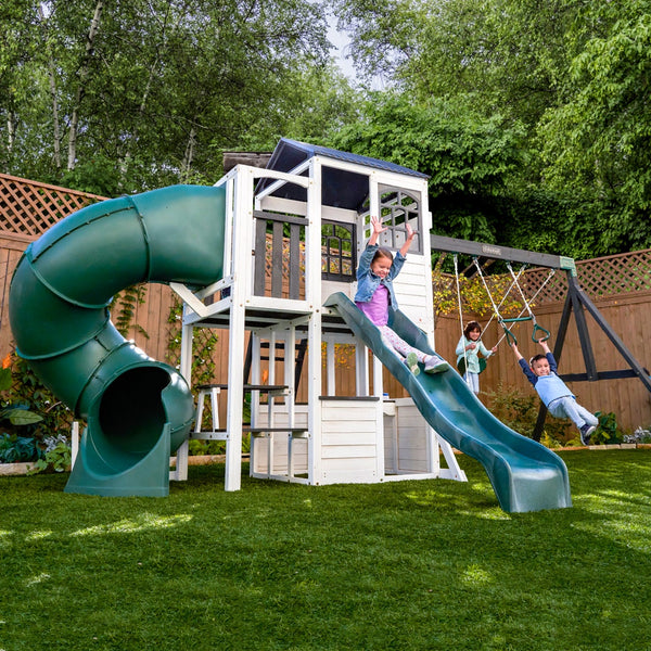 Wrangler Way Swing Set with Slide | KidKraft CA